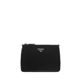 Prada Black Calf Leather Bos Taurus Shoulder Bag