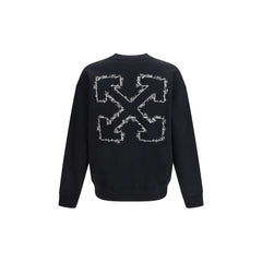 Off-White Black Cotton Sweatshirt
