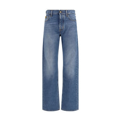 Jacob Cohen Blue Cotton Straight-Leg Jeans