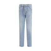 Dsquared² Blue Cotton Straight-Leg Jeans