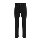 Dsquared² Black Cotton Slim Fit Jeans