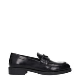 Prada Black Leather Slip-On Loafers