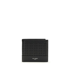 Dolce & Gabbana Black Calf Leather Bos Taurus Wallet