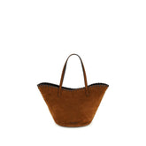 Staud Brown Calf Leather Bos Taurus Shoulder Bag