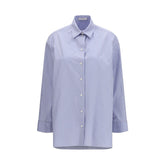 The Row Blue Cotton Pattern Shirt