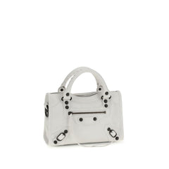 Balenciaga White Calf Leather Bos Taurus Handbag
