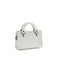 Balenciaga White Calf Leather Bos Taurus Handbag
