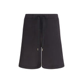 Versace Jeans Black Cotton Bermuda Shorts