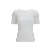 Ganni White Cotton T-Shirt