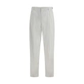 Dolce & Gabbana White Cotton Casual Pants