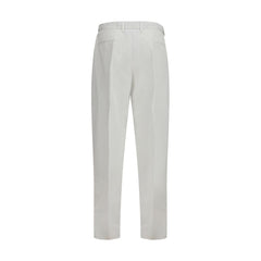 Dolce & Gabbana White Cotton Casual Pants