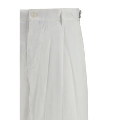 Dolce & Gabbana White Cotton Casual Pants