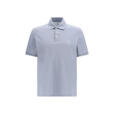 Brunello Cucinelli Blue Cotton Polo Shirt