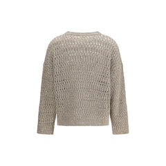 Brunello Cucinelli Beige Silk Sweatshirt