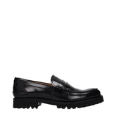 Church's Black Leather Slip-On Loafers