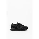 Colmar Black Leather Athletic Sneakers