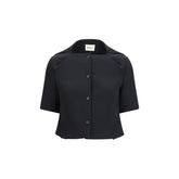 Khaite Black Polyester Biker Jacket