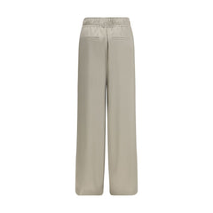 Brunello Cucinelli Bicolor Silk Casual Pants