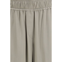 Brunello Cucinelli Bicolor Silk Casual Pants