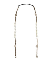 Dolce & Gabbana Black Leather Gold Chain Bag Accessory Shoulder Strap