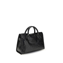 Balenciaga Black Lamb Ovis Aries Aries Shoulder Bag