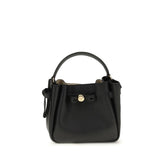 Tory Burch Black Calf Leather Bos Taurus Shoulder Bag