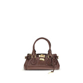 Chloé Bordeaux Calf Leather Bos Taurus Shoulder Bag