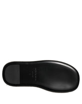 Dolce & Gabbana Black Crystal Embellished Platform Men Slides Shoes