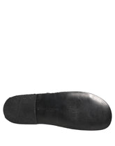 Dolce & Gabbana Black Fabric Woven Slides Sandals Flats Shoes