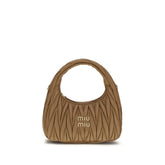 Miu Miu Beige Lamb Ovis Aries Aries Shoulder Bag
