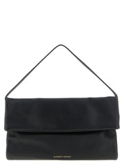Elisabetta Franchi Black Calfskin Shoulder Bag