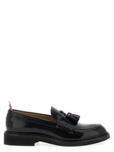 Thom Browne Black Calfskin Slip-On Loafers
