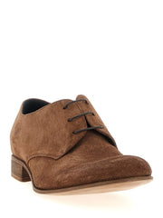 JULIAN Brown Suede Leather Oxfords And Derbies