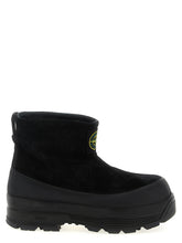 Stone Island Black Rubber Ankle Boots