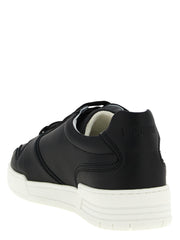 Moschino Black Leather Low Top Sneakers