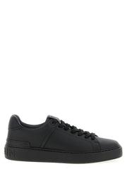 Balmain Black Calfskin Low Top Sneakers