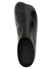 MM6 Maison Margiela Black Calfskin Clogs