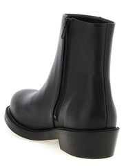SÉFR Black Calfskin Ankle Boots