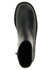 SÉFR Black Calfskin Ankle Boots