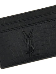 Saint Laurent Black Lambskin Cardholder