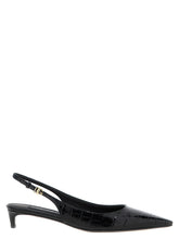 Dolce & Gabbana Black Calfskin Mid Heel Pumps