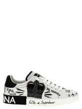 Dolce & Gabbana Bicolor Calfskin Sneakers