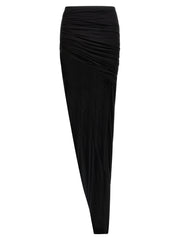 DRKSHDW Black Cotton Mini Skirt