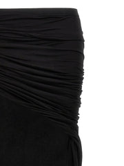 DRKSHDW Black Cotton Mini Skirt