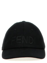 Fendi Black Cotton Cap (Baseball Hat)