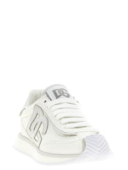 Dolce & Gabbana White Polyester Athletic Sneakers