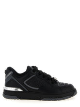 Versace Black Calfskin Athletic Sneakers