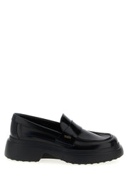 Tod's Black Calfskin Slip-On Loafers