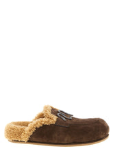 RENE CAOVILLA Brown Calfskin Slides
