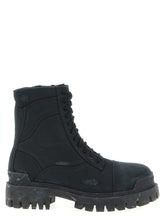 Balenciaga Black Cotton Chelsea Boots